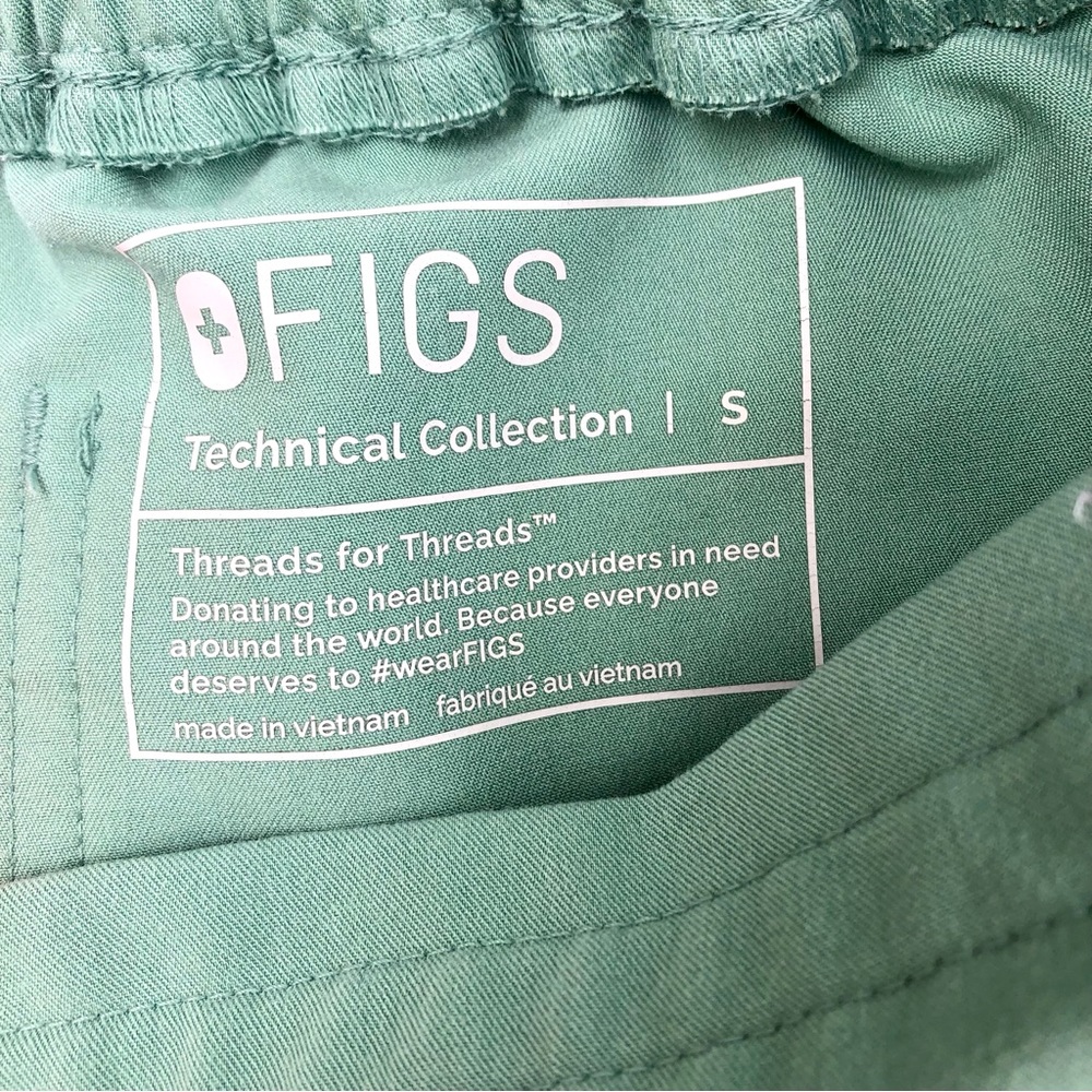 FIGS Limited Edition Jade Scrub Casma Top M/Yola Skinny Pant S - Picture 15 of 16